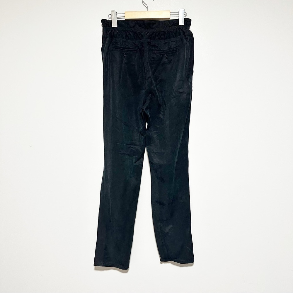 Aritzia Wilfred Casbah Lyocell Paper Bag Waist Ankle Trousers Black Size 2 - Picture 3 of 14
